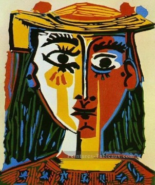 Femme au chapeau 1935 cubiste Pablo Picasso Peinture à l'huile